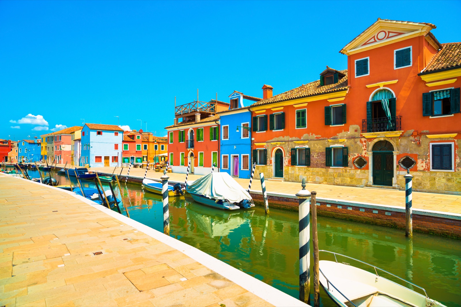 The painted houses of Burano island